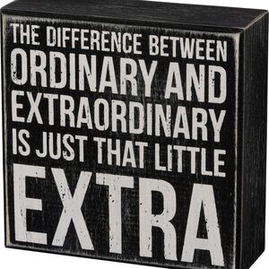 PBK Box Sign: The Difference‎ Between Ordinary…..Extra